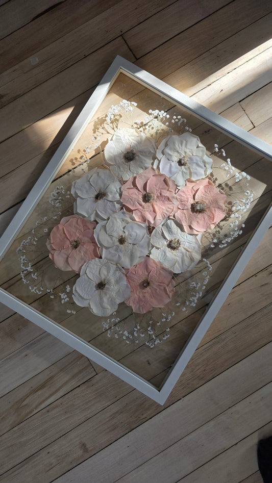 16x20" Preserved Flower Art