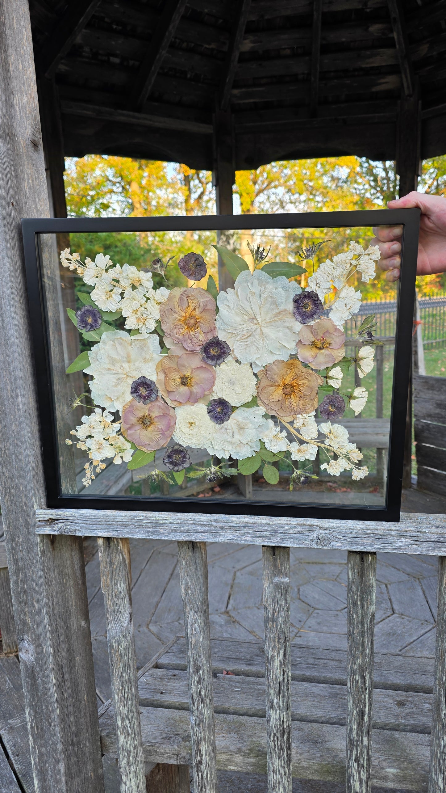 16x20" Preserved Flower Art